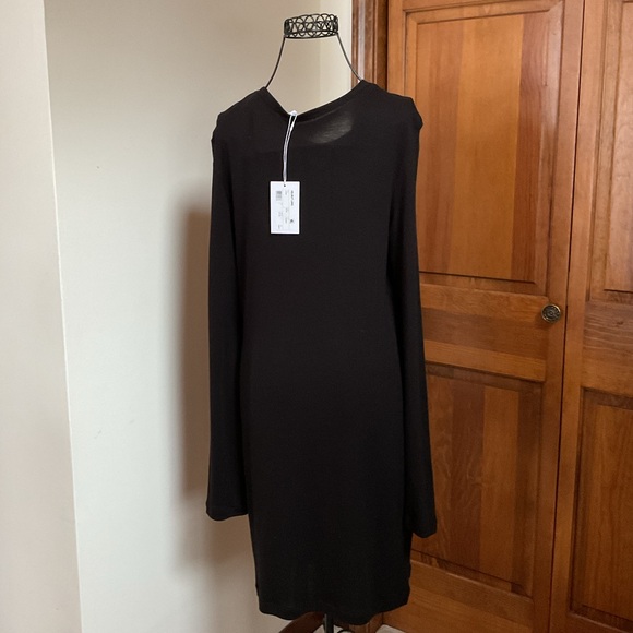 Helmut Lang Black Long Sleeve Dress - Picture 6 of 8